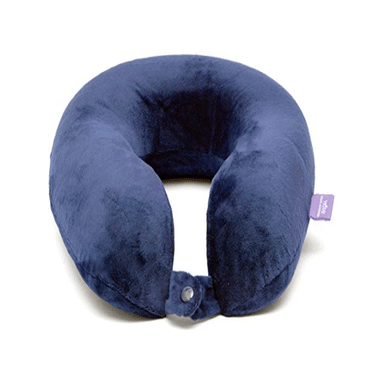 Viaggi Memory Foam Travel Neck Pillow Navy Blue