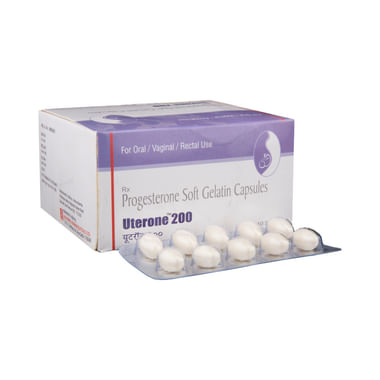 Uterone 200 Soft Gelatin Capsule