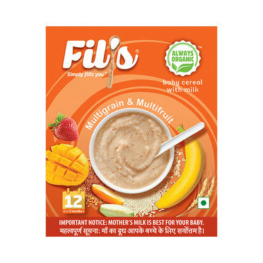 Fil's Baby Cereal With Milk (12 To 36 Months+) Multigrain & Multifruit