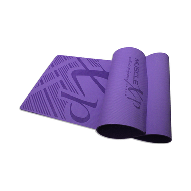 MuscleXP Pure EVA Material Yoga Mat with Cover Bag 6mm Purple