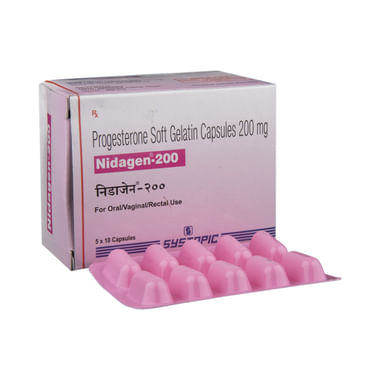 Nidagen 200 Soft Gelatin Capsule