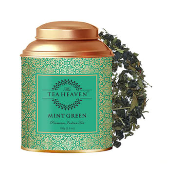 The Tea Heaven Mint Green Prenmium Indian Tea