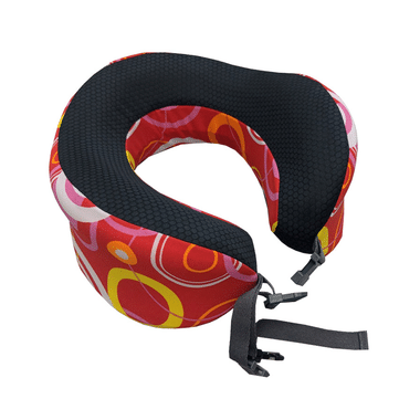 Inova Memory Foam Travel Neck Pillow Red