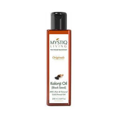 Mystiq Living Kalonji Oil Black Seed For Skin, Face And Hair | Cold Pressed, 100% Pure And Natural