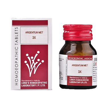 Lord's Argentum Met Trituration Tablet 3X