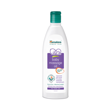 Himalaya Baby Massage Oil with Olive Oil & Winter Cherry | Improves Skin Tone | Pure, Gentle & Safe