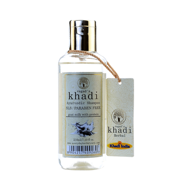 Vagad's Khadi Ayurvedic Goat Milk with Protein Shampoo SLS & Paraben Free