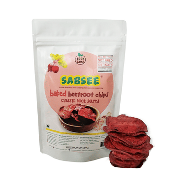 Sabsee Baked Beetroot Chips Classic Rock Salted Pack Of 2