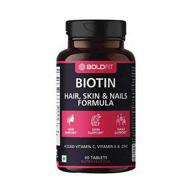 Boldfit Biotin Hair, Skin & Nails Formula Tablet