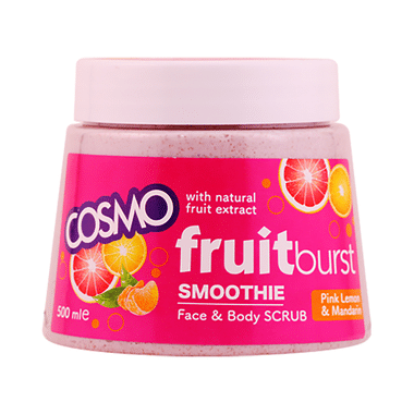 Cosmo Fruit Burst Smoothie Face & Body Scrub Pink Lemon& Mandarin