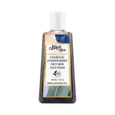 Mirah Belle Cindrella Range Face Wash (200ml Each) Charcoal Juniper Berry Oily Skin