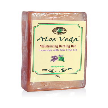 Aloe Veda Moisturising Bathing Bar Lavender With Tea Tree Oil