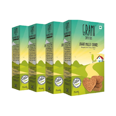 Grami Superfood Jowar Millet Cookies (75gm Each)