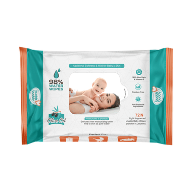 Buddsbuddy Olive Oil Light Fragranced Usable Baby Wipes (72 Each)