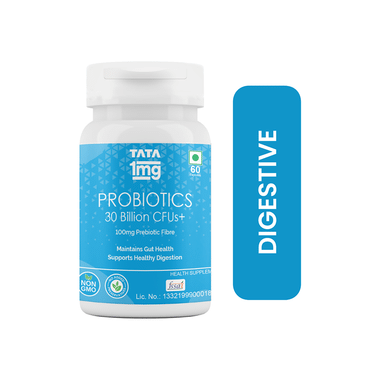 Tata 1mg Probiotics 30 Billion CFUs+ Capsule with Prebiotic Fibre