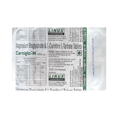 <span style='color:#626A7A'>Carniglo-M Tablet</span>