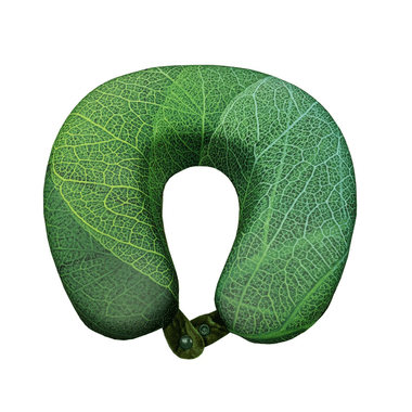 Viaggi Super Soft Memory Foam Neck Pillow Leaf Green