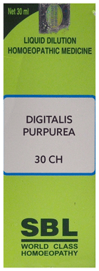 SBL Digitalis Purpurea Dilution 30 CH SBL Digitalis Purpurea Dilution 30 CH