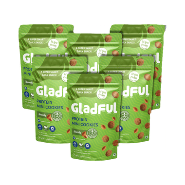 Gladful Protein Mini Cookies (75gm Each) Almondy