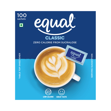 Equal Classic Zero Calorie From Sucralose Sachet (100 Each)