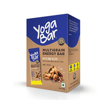 Yoga Bar Multigrain Protein Energy Bar | Flavour Nuts And Seeds Pack Of 10