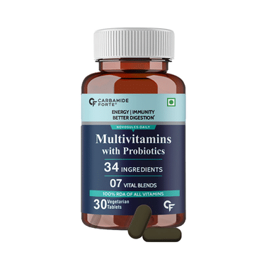 Carbamide Forte Multivitamins With Probiotics Vegetarian Tablet