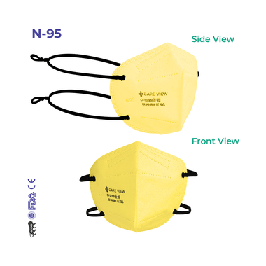 Care View Universal CV1221H N95 FFP2 Certified Headloop With 6 Layers Filtration Protective Mask
