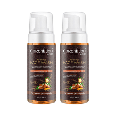 Coronation Herbal Moroccan Argan Oil Foaming Face Wash (160ml Each)