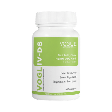 Vogue Wellness Vogliv-DS Liver Supplement ,Detox Boosts Digestion & Support Liver Functions Capsule