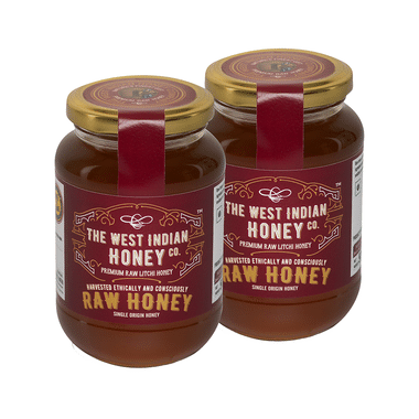 The West Indian Honey Co. Premium Raw Litchi Honey (500gm Each) | Zero Added Sugar