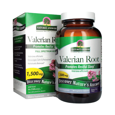 Nature's Answer Valerian Root 1500mg Vegetarian Capsule