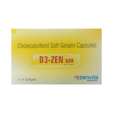 D3-Zen 60K Soft Gelatin Capsule