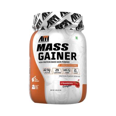 Advance MuscleMass High Protein Mass Gainer Powder Strawberry Delight