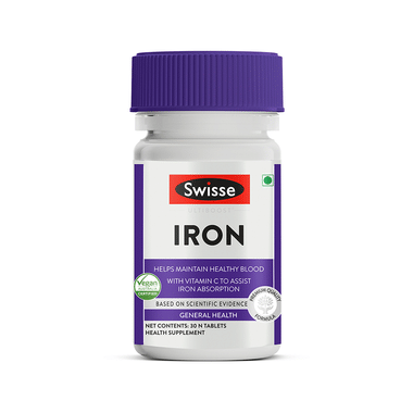 Swisse Iron Tablet | With Vitamin C For Healthy Blood & Iron Absorption