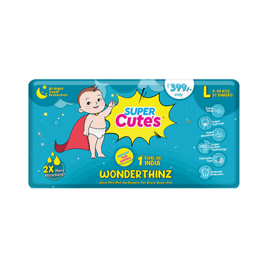 Super Cute's Large Wonderthinz Ultra Thin Pull Up Diaper (27 Each)