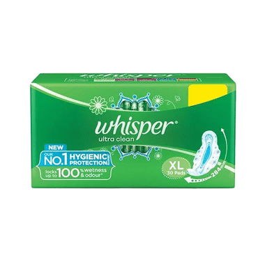 Whisper Ultra Clean Wings Sanitary Pads XL