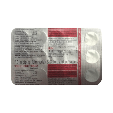 Telcure Trio 40mg/10mg/6.25mg Tablet