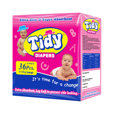 Tidy Baby Unisex Diaper | Size Large