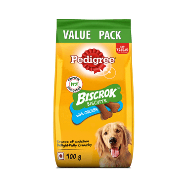 Pedigree Biscrok Protein & Calcium Biscuits for Dogs with Chicken