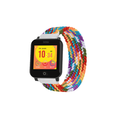 GOQii Vital Junior Fitness with 3 Months Health & Personal Coaching Smart Watch Rainbow