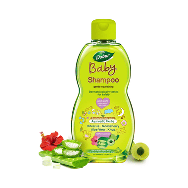 Dabur Baby Shampoo with Ayurvedic Herbs | For Baby's Delicate Hair & Scalp