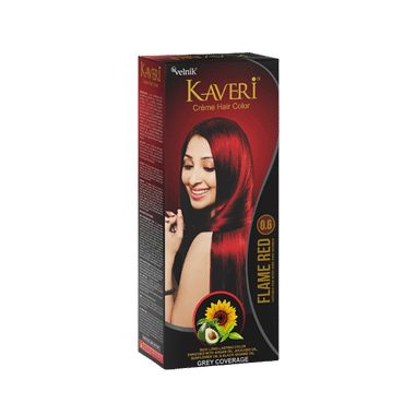 Kaveri Hair Color Cream Flame Red