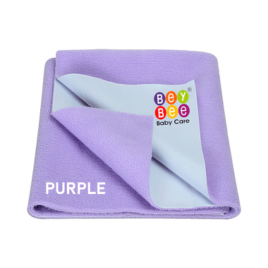 Bey Bee Waterproof Baby Bed Protector Dry Sheet For New Born Babies (70cm X 50cm) Small Violet