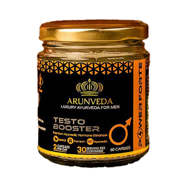 Arunveda Power Forte Testo Booster Capsule for Men (60 Each)