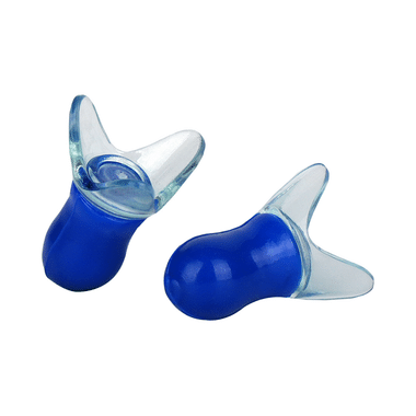 Viaggi New Silicon Ear Plugs Transparent Blue