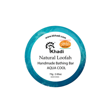 Khadi India Aqua Cool Natural Loofah Handmade Bathing Bar