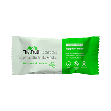 The Whole Truth Vegan Energy Bar (40gm Each) | Fig Apricot Orange