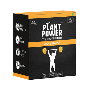 Plant Power 20gm Protein Bar (72gm Each) Choco Mango