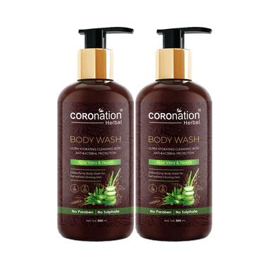 Coronation Herbal Aloe Vera & Neem Body Wash (300ml Each)