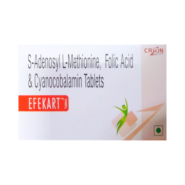 Efekart S-Adenosyl L-Methionine, Folic Acid & Cyanocobalamin Tablet